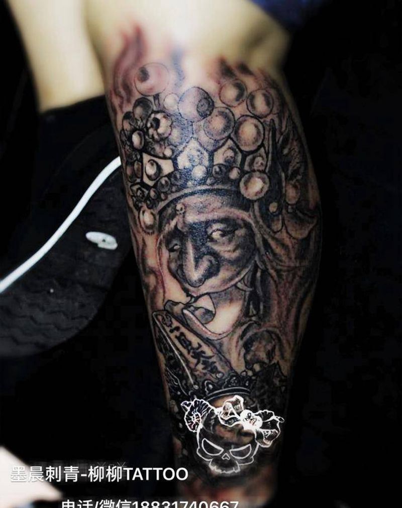 一见发财纹身图片