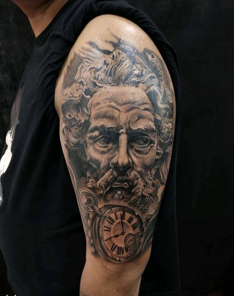 欧美宙斯纹身图片