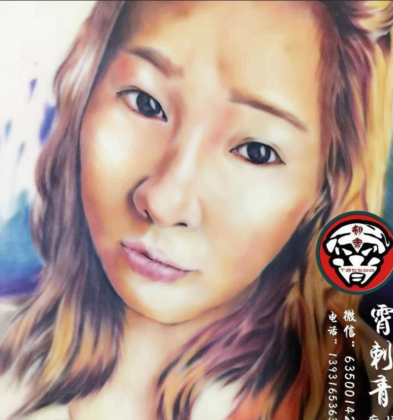 ❤️纹身图片_肖像成品纹身图案