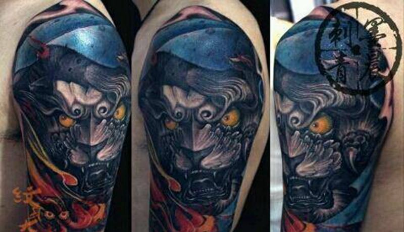 墨晨刺青纹身图片