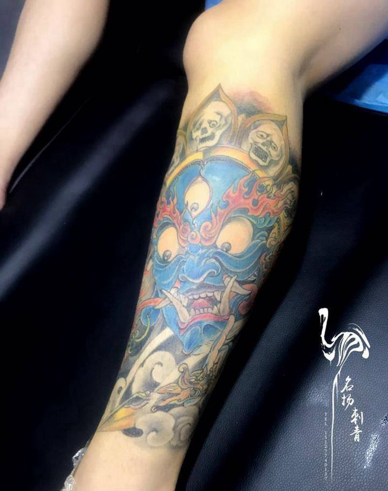 大黑天纹身图片