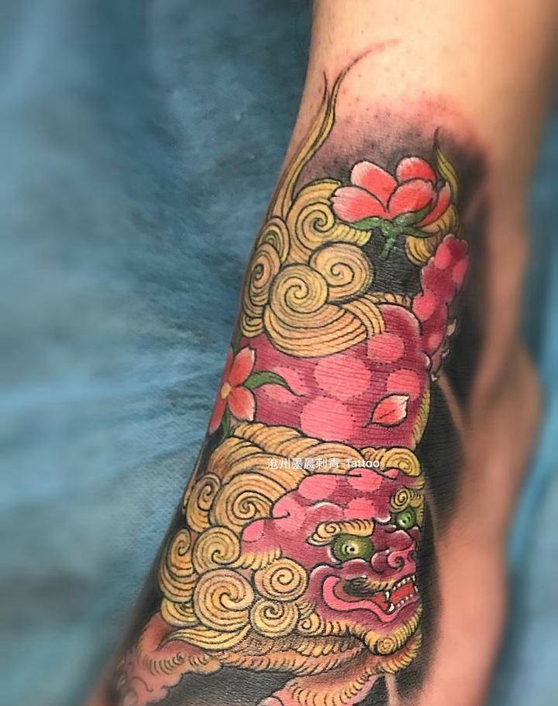 小狮子纹身图片