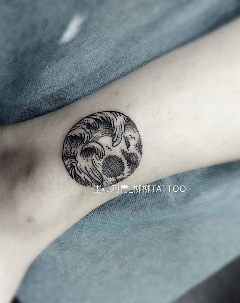 浪花纹身图片