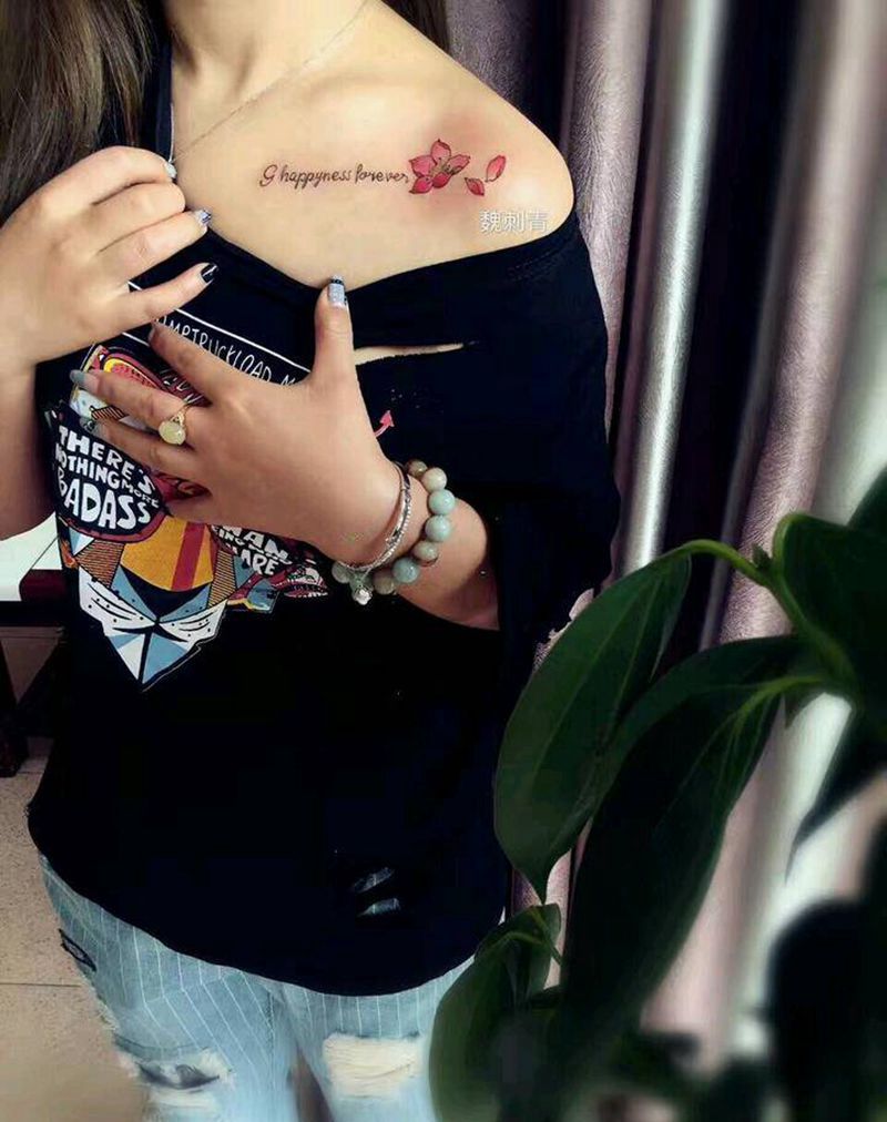 小图两发纹身图片