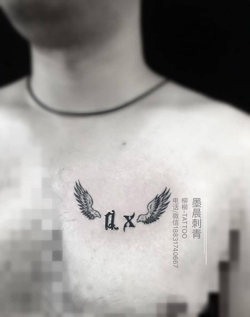 翅膀纹身图片