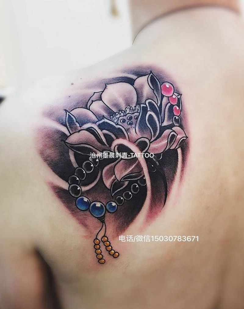 莲花纹身纹身图片