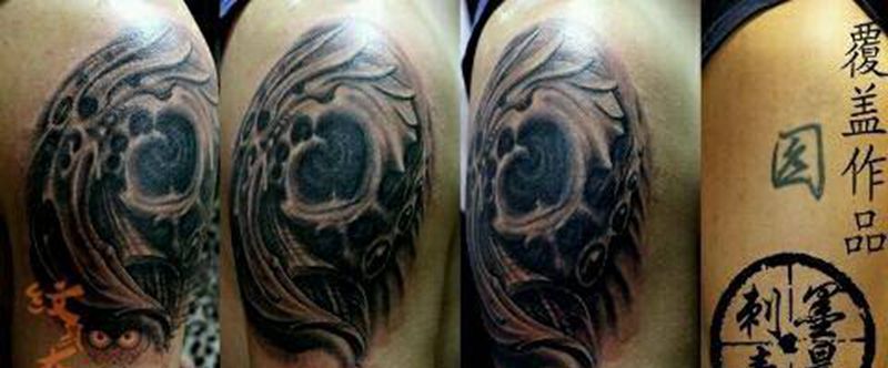 墨晨刺青纹身图片