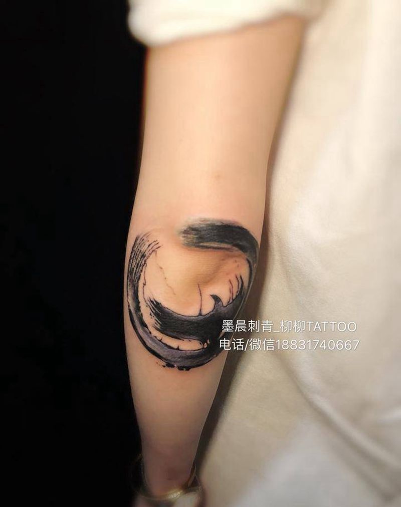 水墨风纹身图片