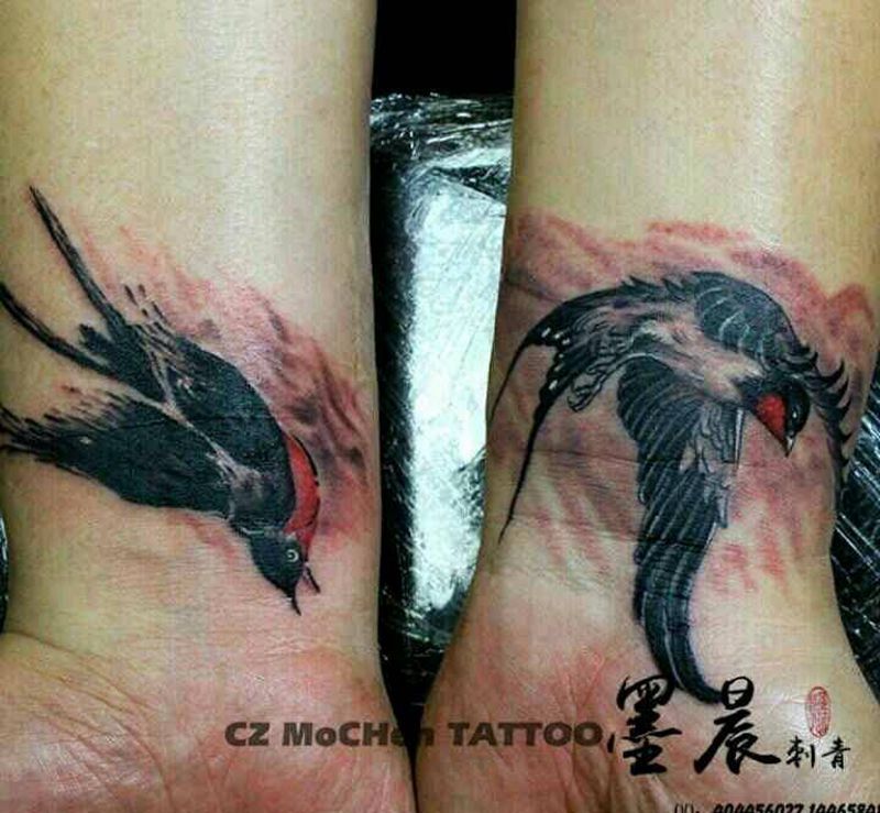 燕子纹身图片