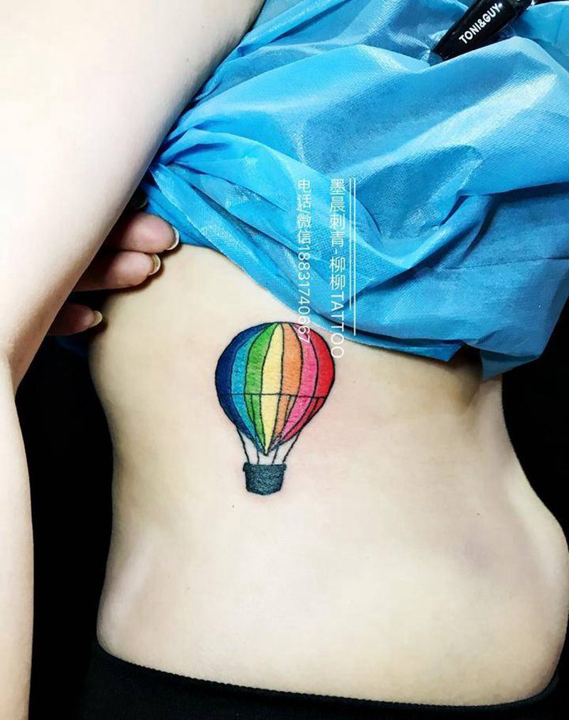 热气球纹身图片