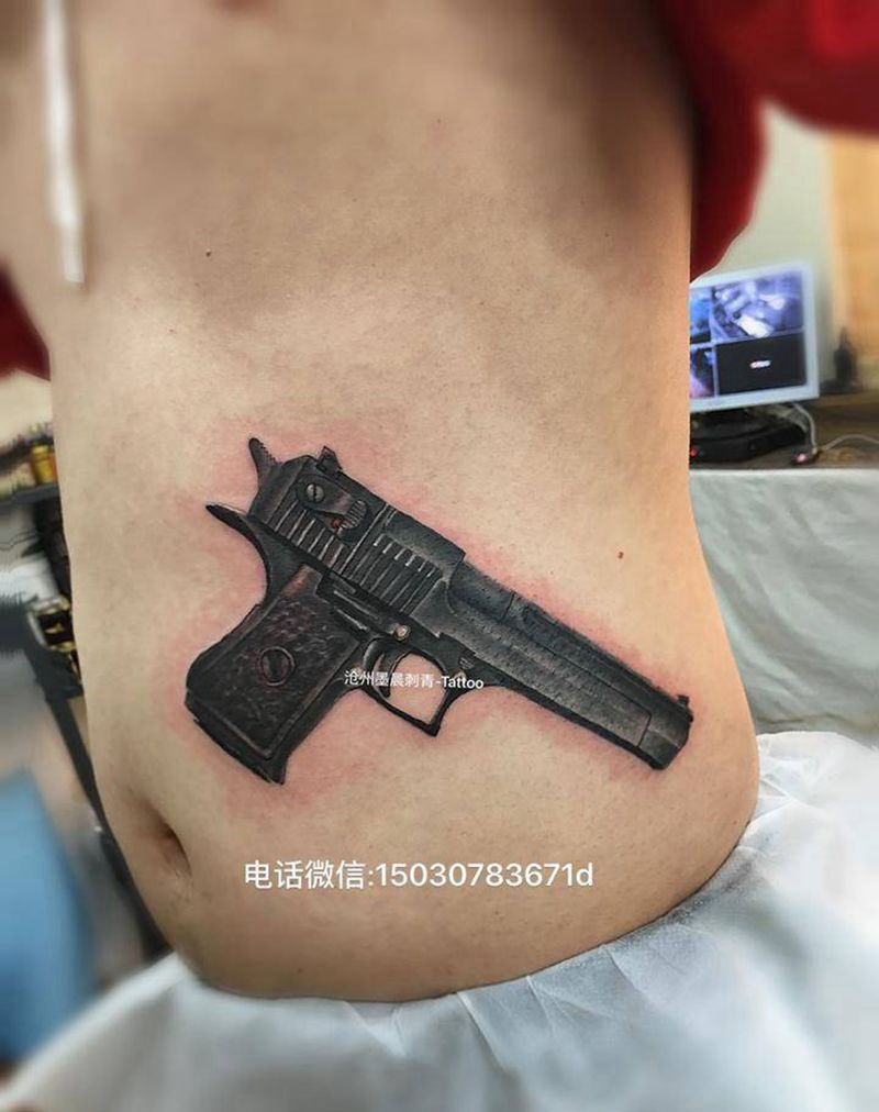 沙漠之鹰纹身图片