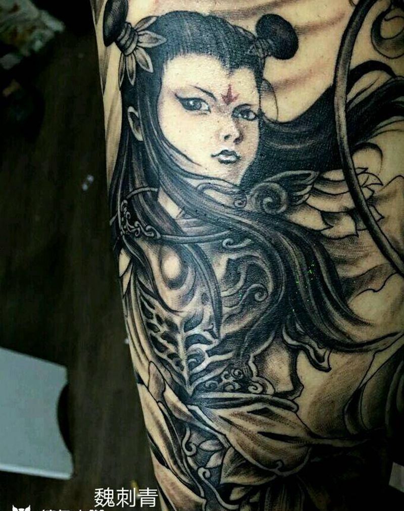 哪吒三太子纹身图片