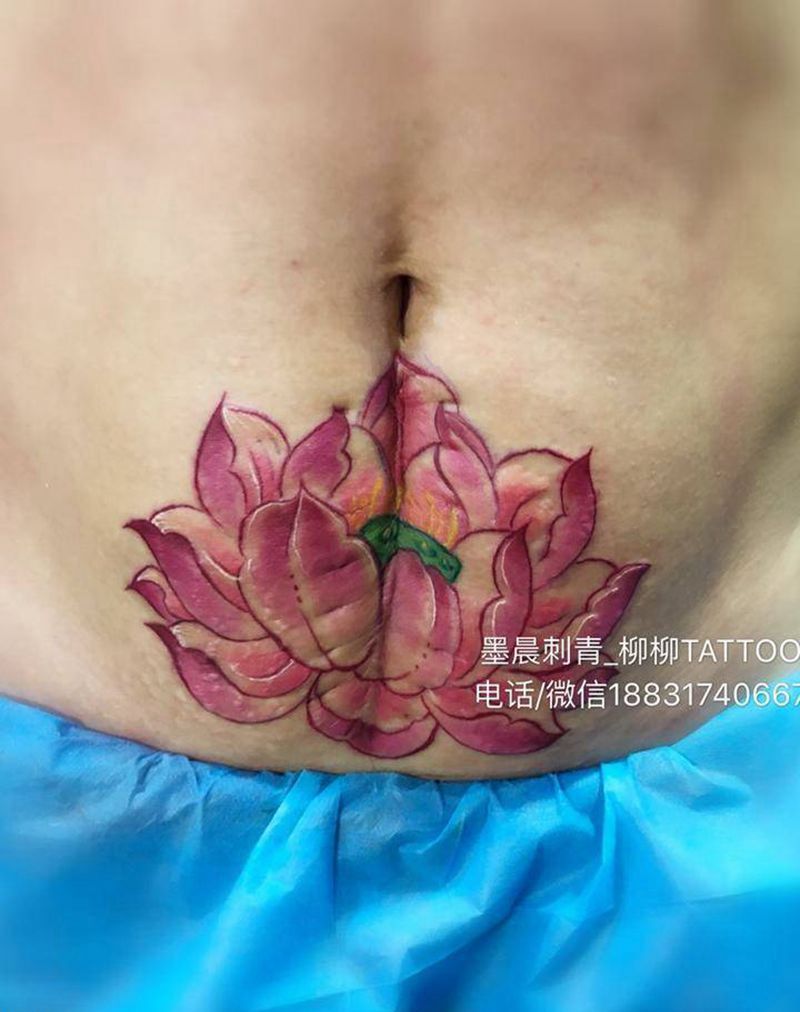 疤痕覆盖纹身图片