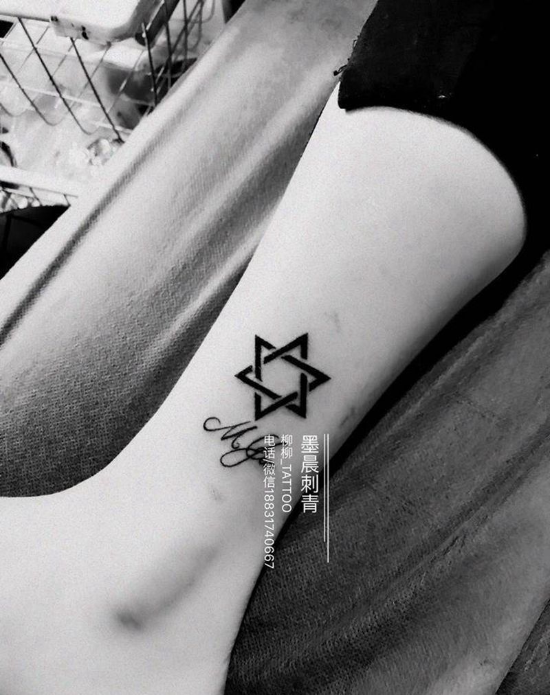 六芒星纹身图片