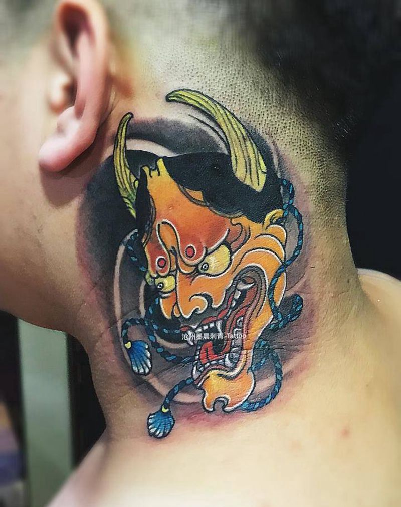 日式般若纹身图片