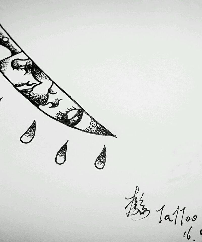 人心难测纹身图片