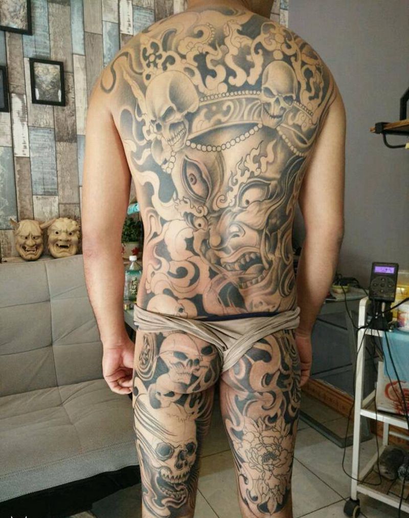 大黑天纹身图片