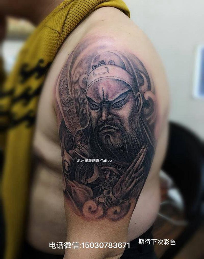 关羽纹身纹身图片