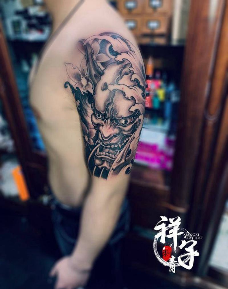 般若纹身图片_新传统纹身图案