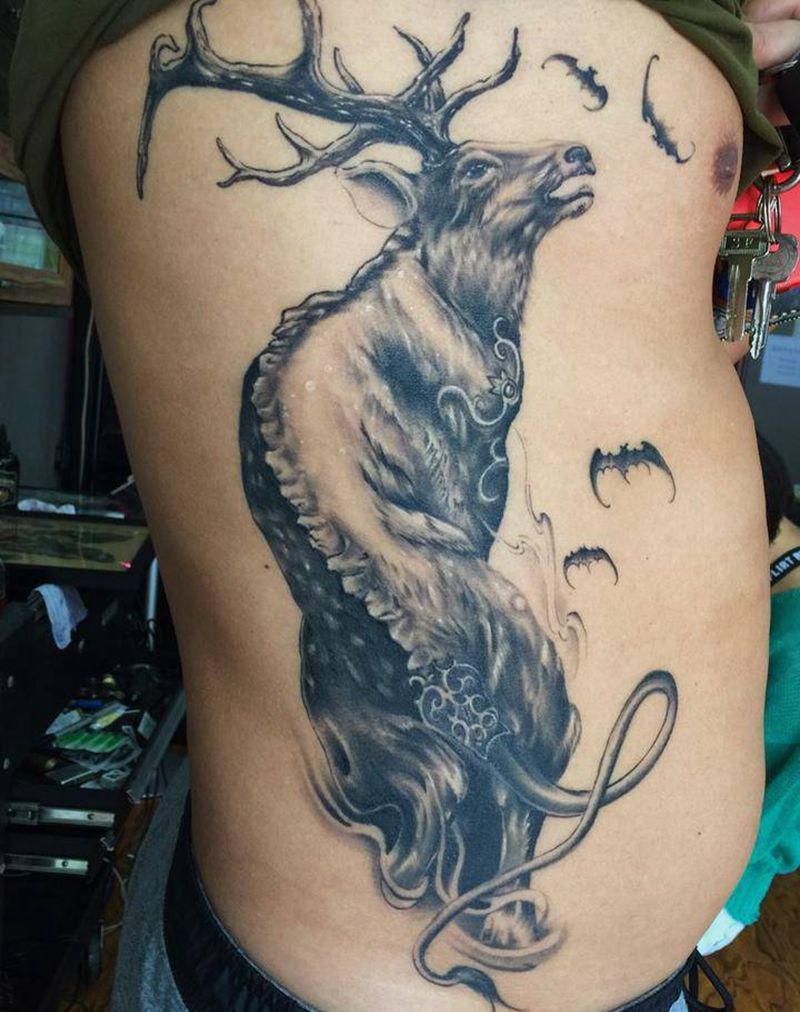 福禄恢复后纹身图片