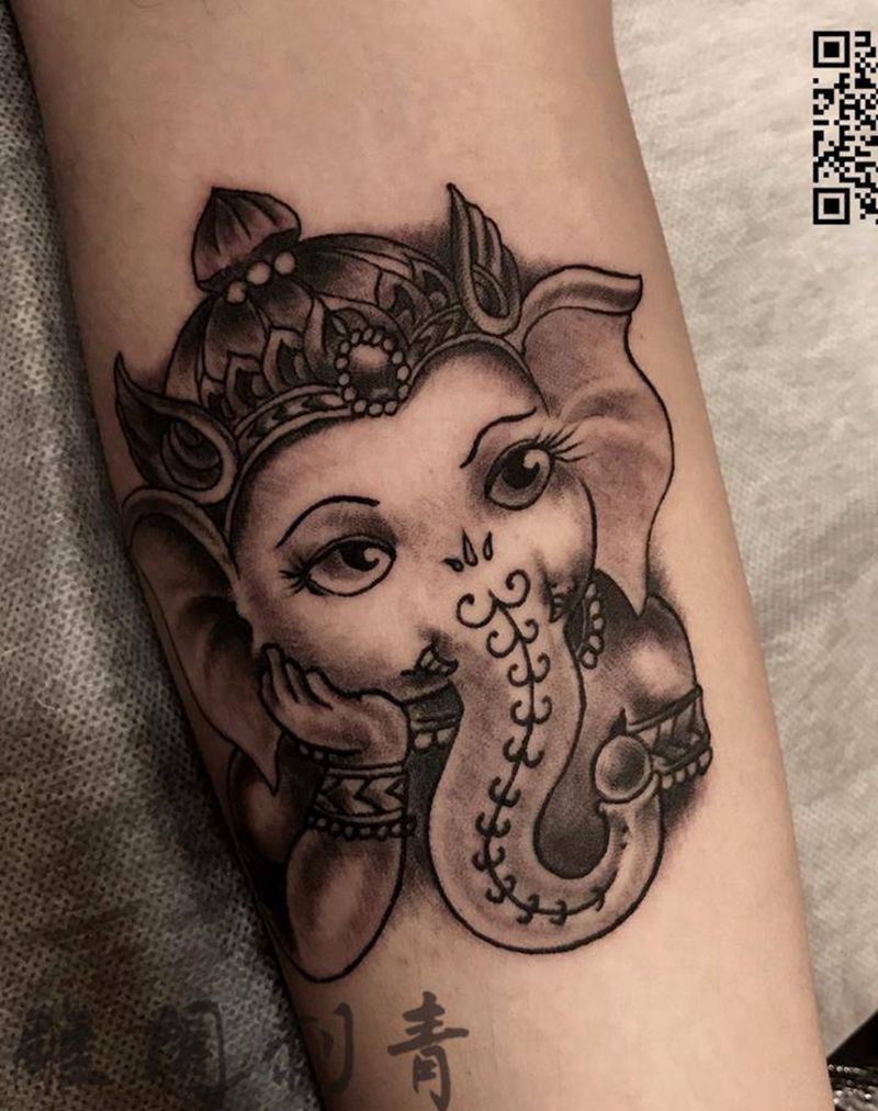 小象纹身图片