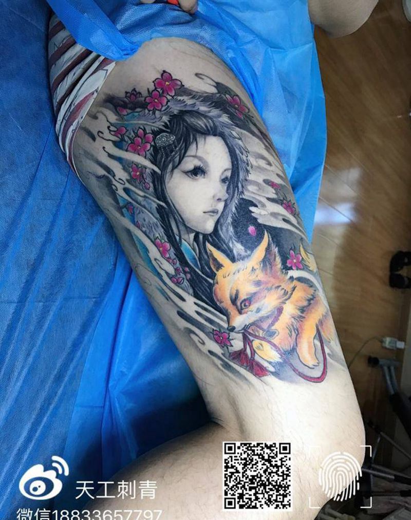 恢复后效果纹身图片