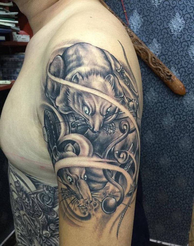 感谢算命先生纹身图片