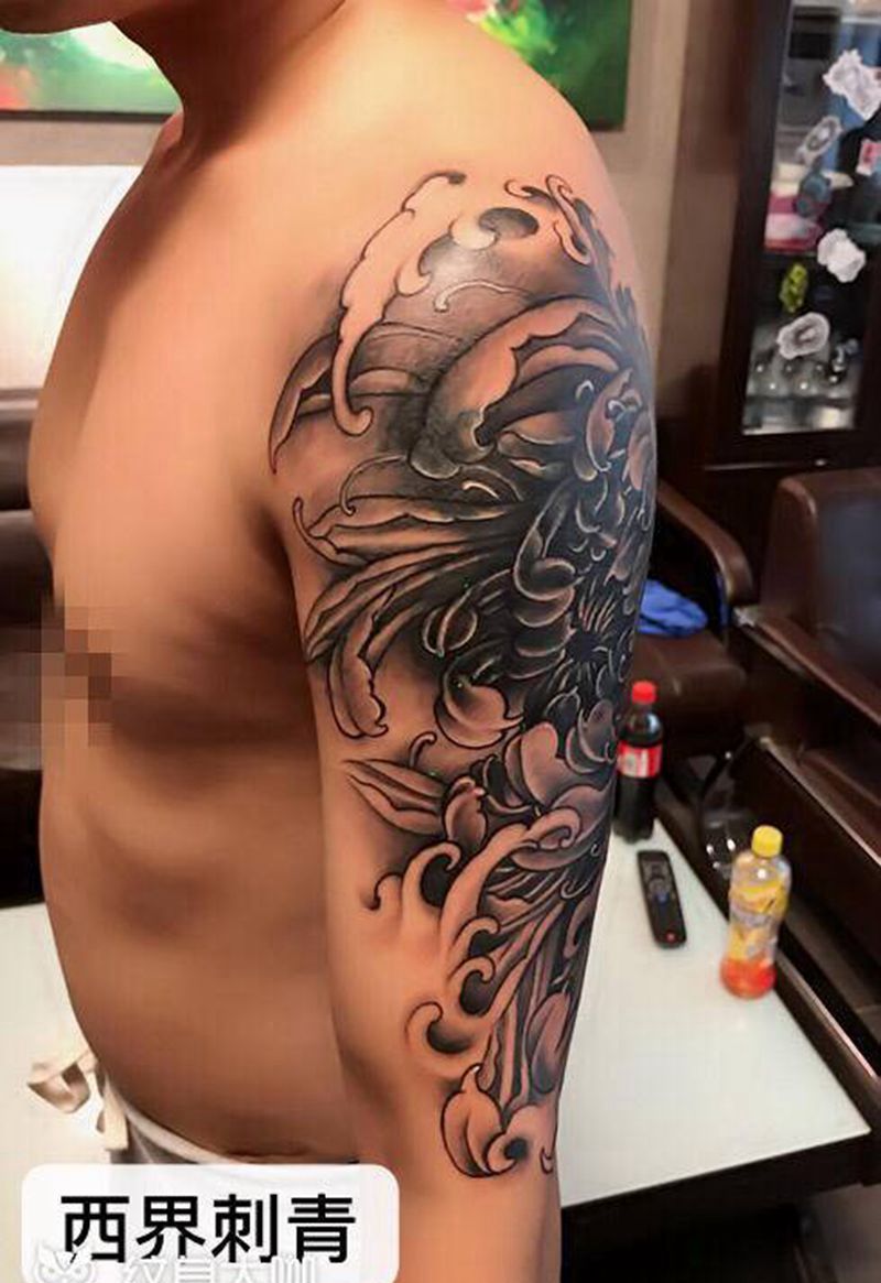 遮盖纹身图片_手臂新传统纹身图案