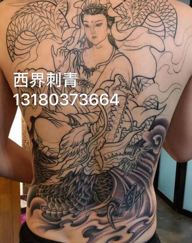 传统纹身图片_手臂背部新传统纹身图案