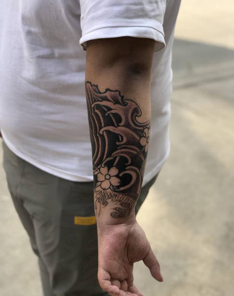 小臂传统纹身图片_手臂纹身图案