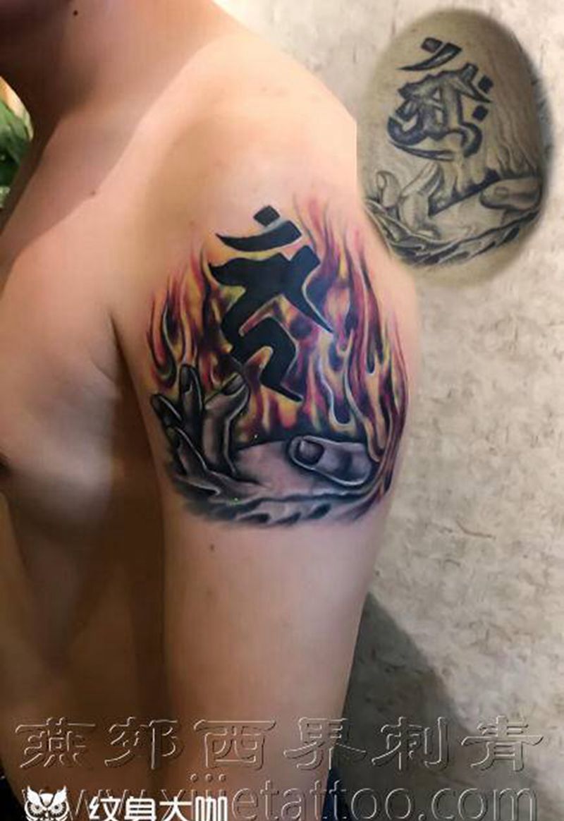 遮盖修改纹身图片_手臂新传统纹身图案