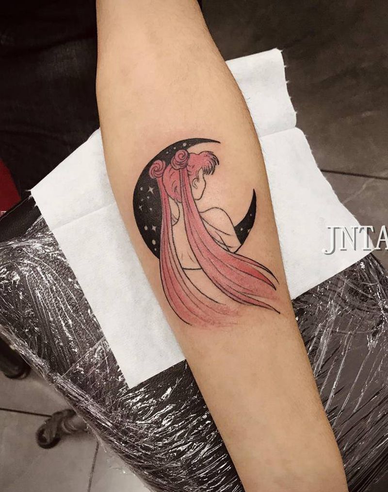 美少女纹身图片_手臂纹身图案