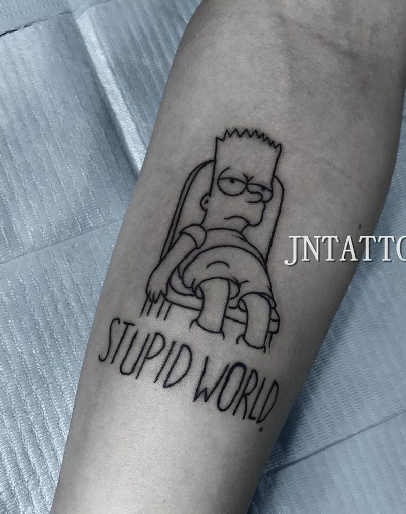 辛普森纹身图片_手臂纹身图案