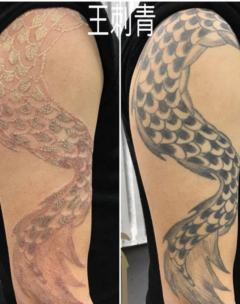 皮秒洗纹身纹身图片_手臂纹身图案