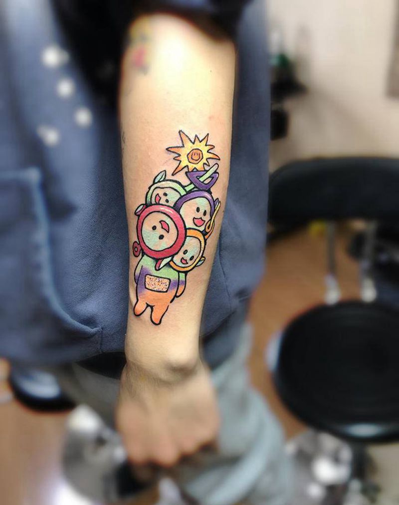 天线宝宝纹身图片_手臂纹身图案