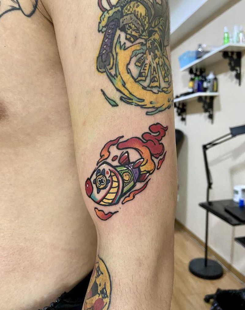 火箭纹身图片_手臂纹身图案