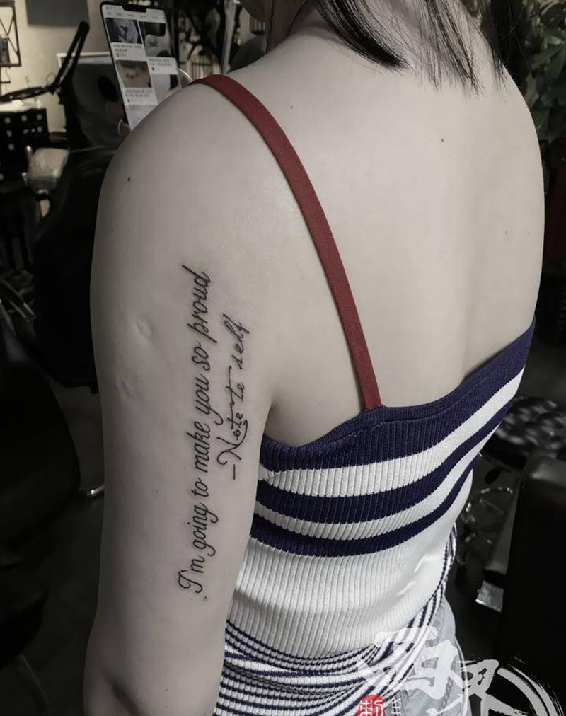 字母花体字纹身图片_手臂花体字纹身图案