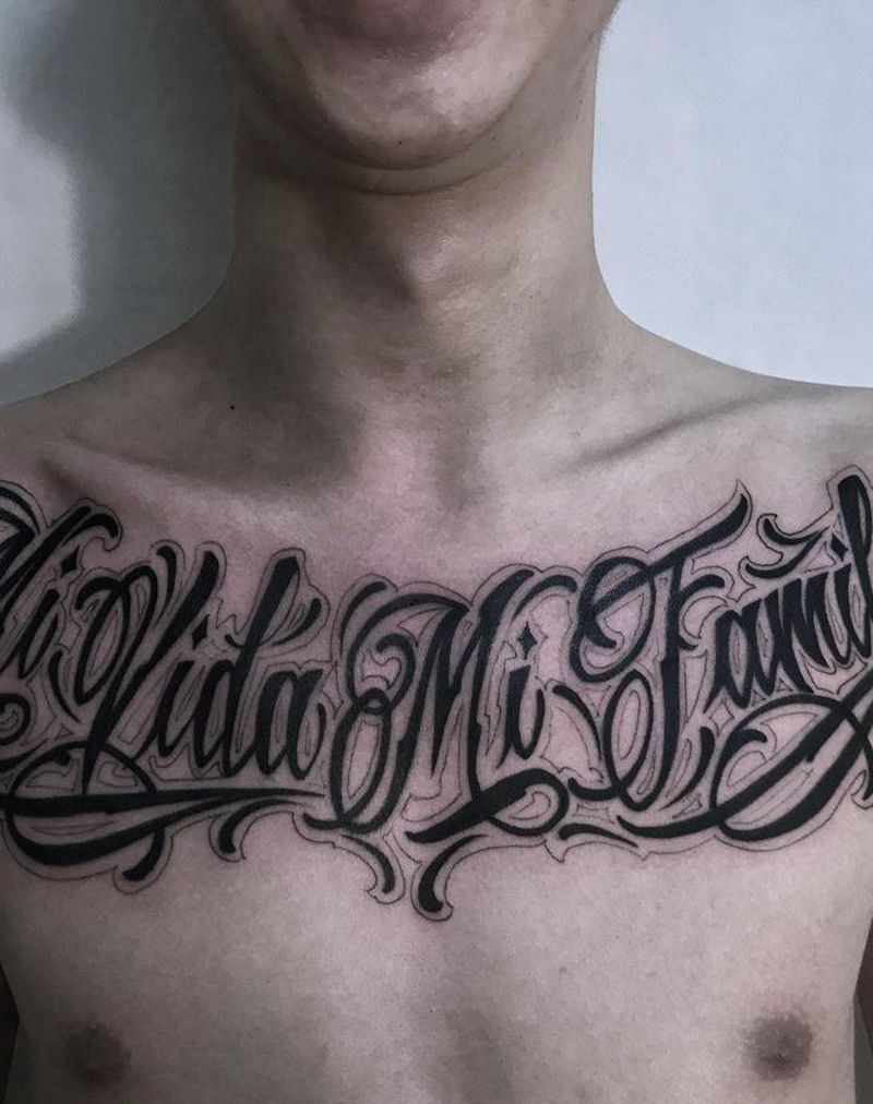 花体字纹身图片_花体字纹身图案