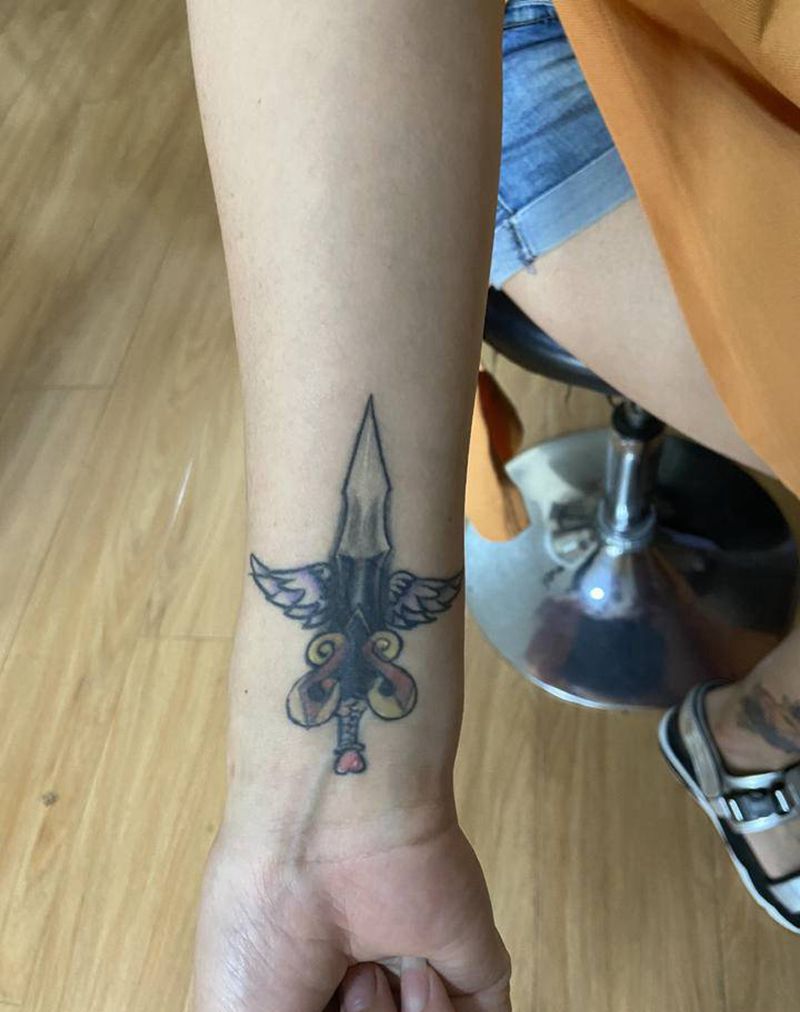 修改纹身图片_手部Old School纹身图案