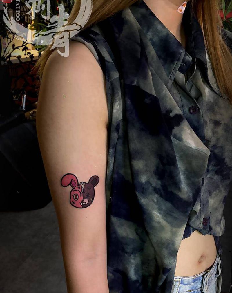 小清新纹身图片_手臂New School纹身图案