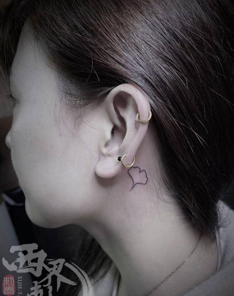 小清新纹身图片_手臂颈部几何小清新纹身图案