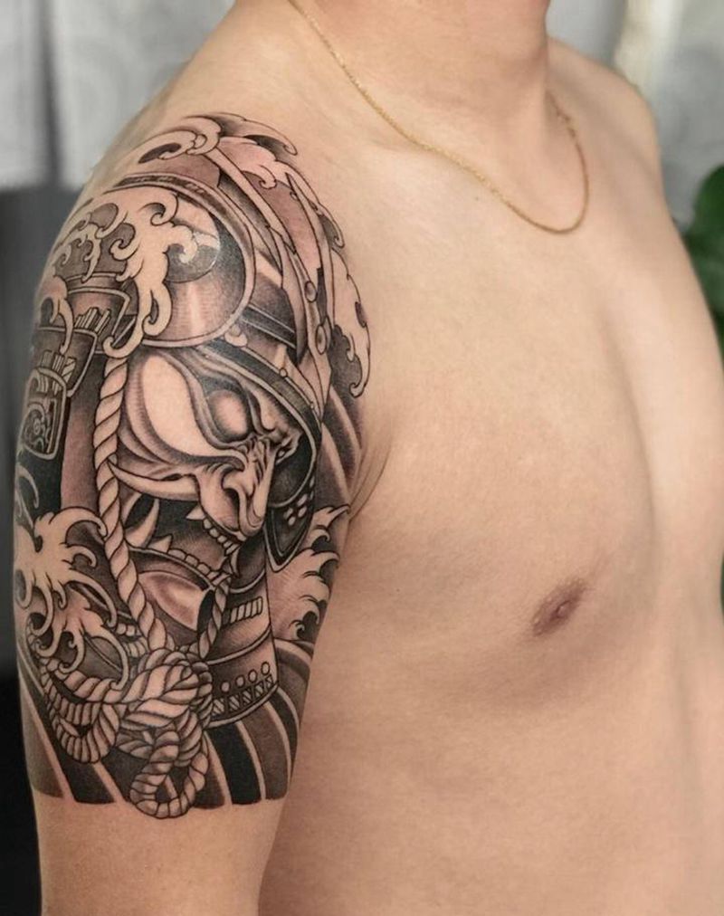 招徒弟一名纹身图片_手臂新传统纹身图案