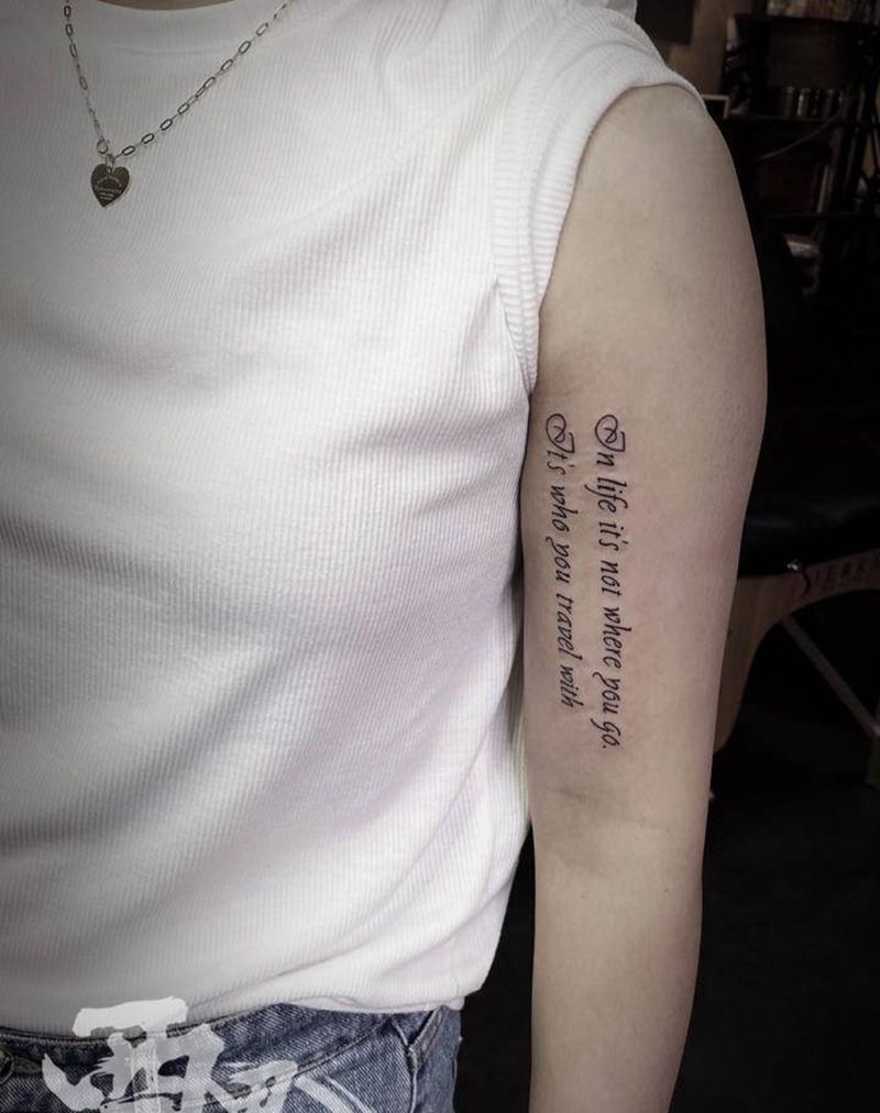 英文花体字纹身图片_手臂花体字纹身图案