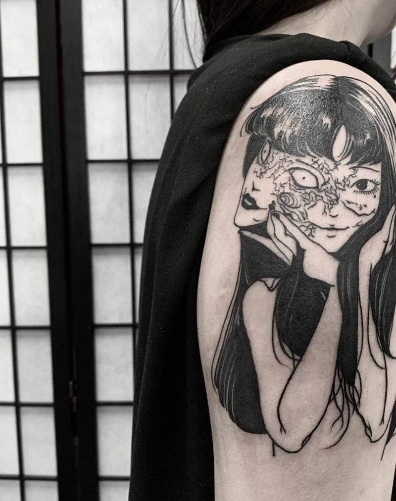 富江纹身图片_手臂纹身图案