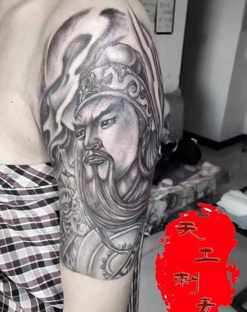 关公纹身图片