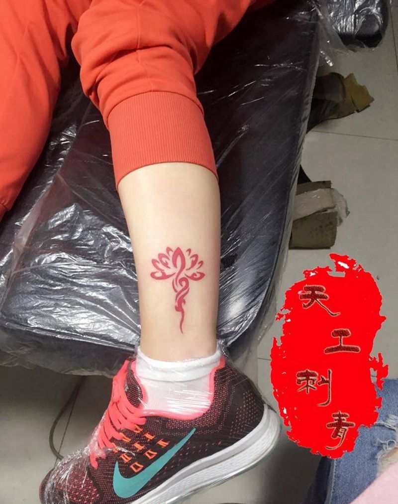 红莲纹身图片
