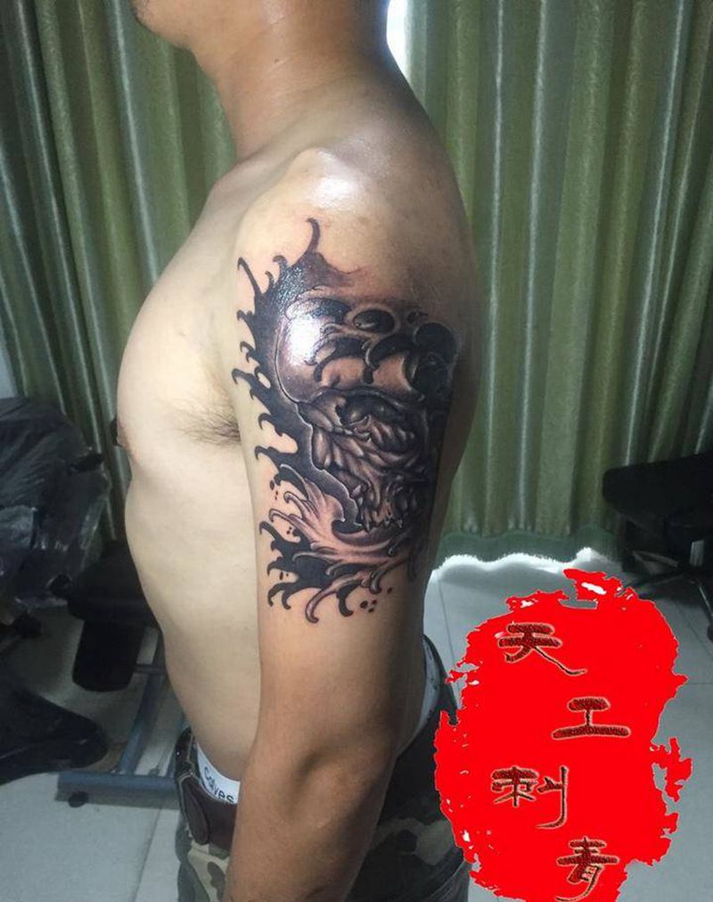 欧美骷髅纹身图片