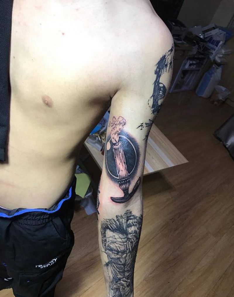 蜡烛纹身图片
