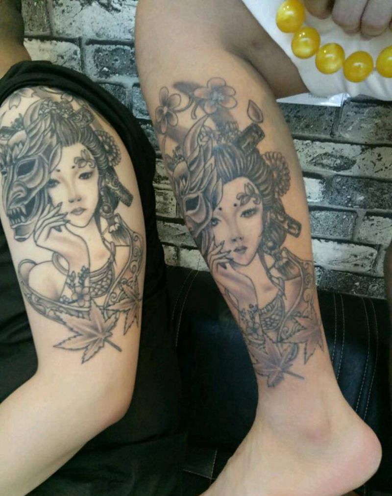 艺妓纹身纹身图片