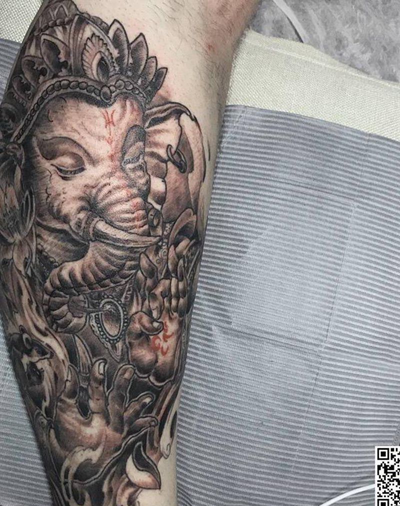 象神纹身图片